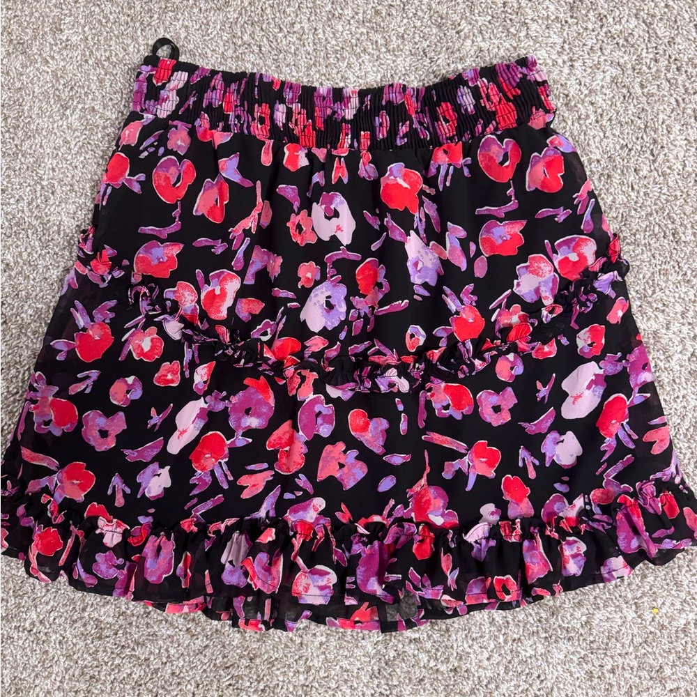 Vera Moda L floral elastic Waist Mini Skirt